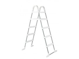 Deluxe horganyzott 4 fokos létra pihenővel max 140 cm magas medencéhez Deluxe horganyzott 4 fokos létra pihenővel max 140 cm magas medencéhez