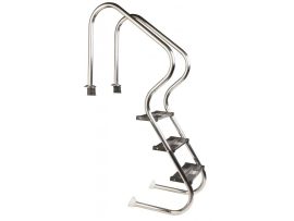 COMFORT rozsdamentes acéllétra 3 fokos , min 110cm mély sülyesztett medencéhez COMFORT rozsdamentes acéllétra 3 fokos , min 110cm mély sülyesztett medencéhez
