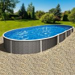 Mountfield Azuro Rattan fémfalas medence 5,5 x 3,7 x 1,2 m