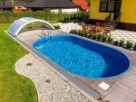 Ibiza fémfalas medence 11 x 5 x 1,5 m 