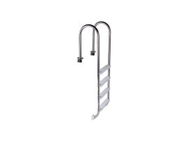 SLIM rozsdamentes acéllétra 4 fokos, min 130cm mély sülyesztett medencéhez SLIM rozsdamentes acéllétra 4 fokos, min 130cm mély sülyesztett medencéhez