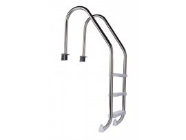 STANDARD rozsdamentes acéllétra 3 fokos ,min 110 cm mély sülyesztett medencéhez STANDARD rozsdamentes acéllétra 3 fokos ,min 110 cm mély sülyesztett medencéhez