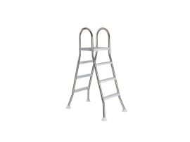 Deluxe rozsdamenetes 3 fokos "A" létra max 120 cm magas medencéhez Deluxe rozsdamenetes 3 fokos "A" létra max 120 cm magas medencéhez