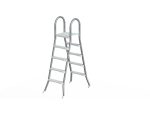   Deluxe rozsdamenetes 4 fokos "A" létra max 140 cm magas medencéhez
