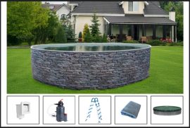 Azuro Stone medence szett 3,6 x 1,2 m EXW Azuro Stone medence szett 3,6 x 1,2 m EXW